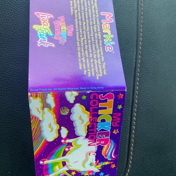 Lisa Frank Vintage Markie Sticker Book bill for size comparison & not included - Picture 2 of 12
